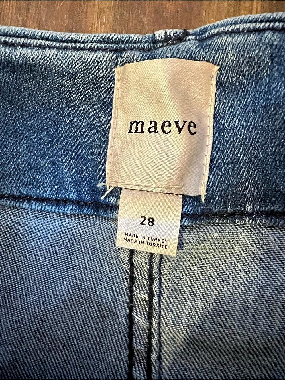 Maeve Colette High-Rise Wide-Leg Cropped Jeans. Waist 28, *NWOT* - Picture 4 of 11